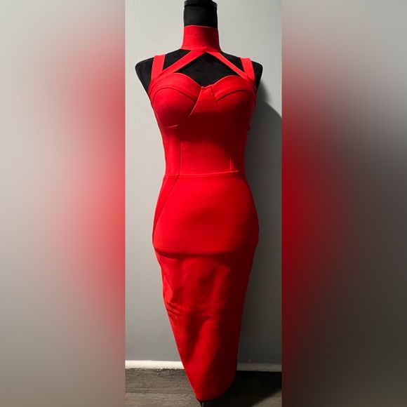 🍒 Red Halter Dress 💋 NWOT‼️ - Picture 5 of 8